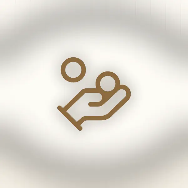 Ruka s mincami ako symbol evidencie príjmov